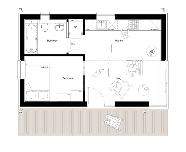 Microhome 1 floor plan